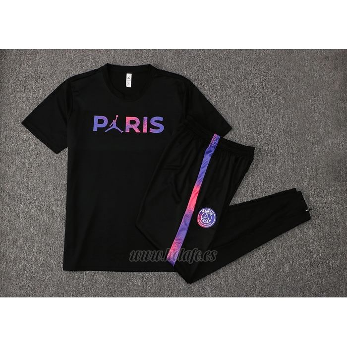 Chandal del Paris Saint-Germain Jordan Manga Corta 2021-2022 Negro
